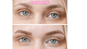 microblading eyebrows before and after