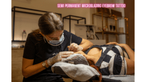 semi permanent microblading eyebrow tattoo
