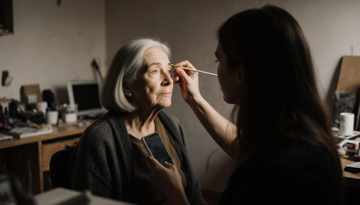 eyebrow repair for elderly women at sydney microblading stuidio in Sydney