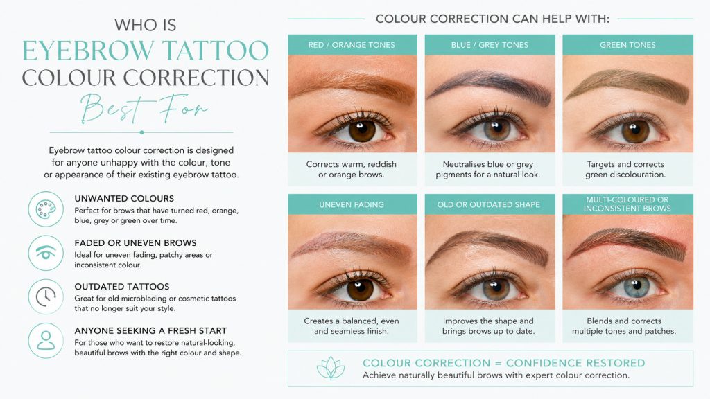 Who Is Eyebrow Tattoo Colour Correction Best For