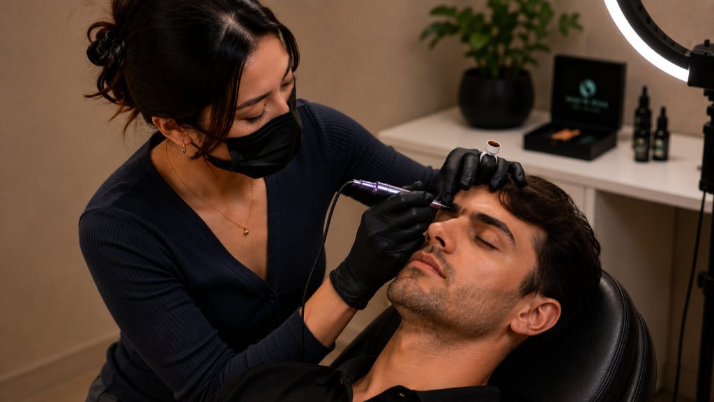 Nanoblading Eyebrows for men in Greater Sydney